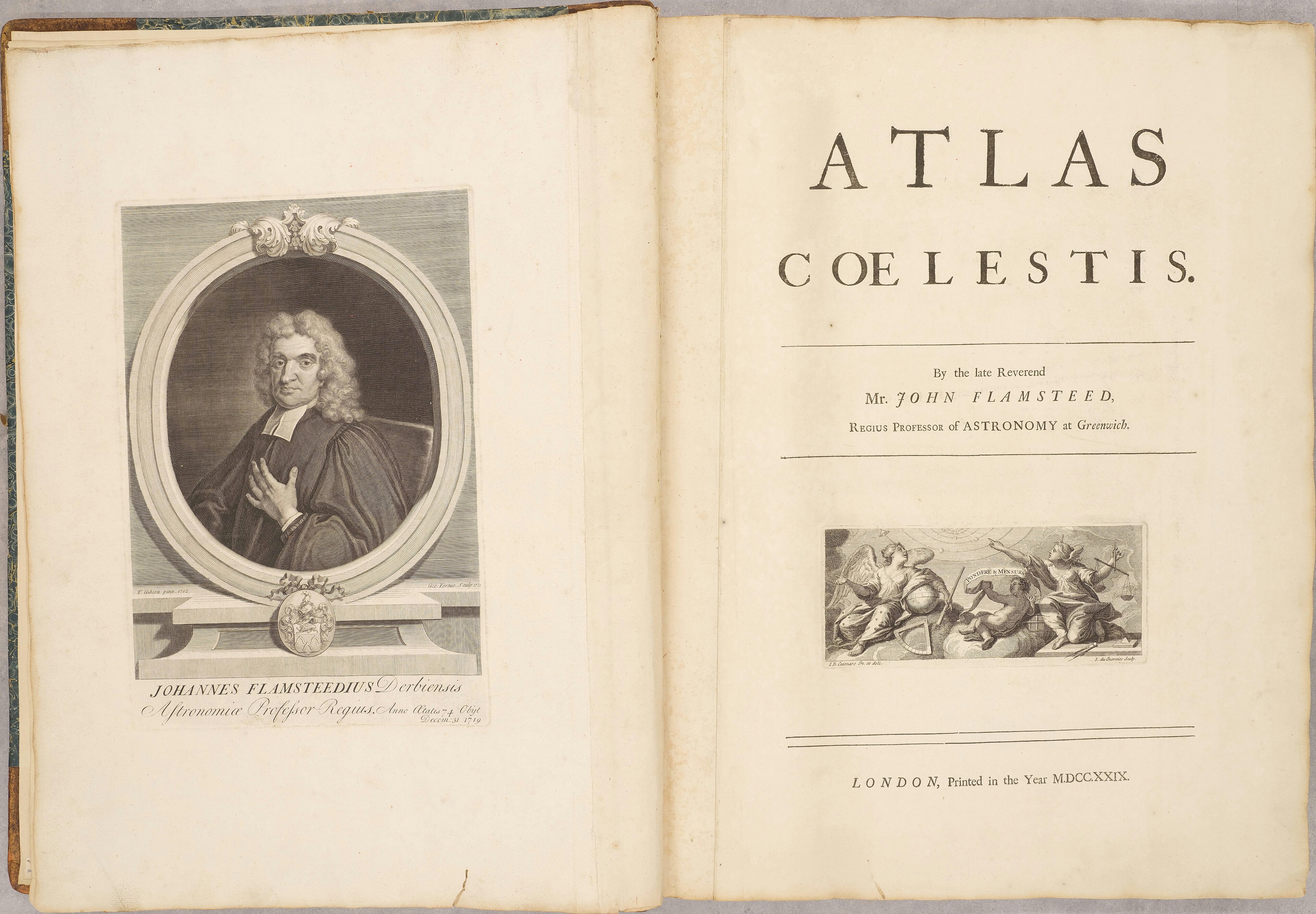 Flamsteed's Atlas Coelestis — Atlas Coelestis, John Flamsteed, 1729